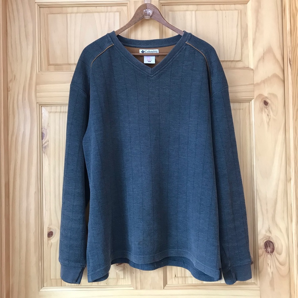 🎈Columbia ribbed v-neck pullover Men’s size XL